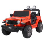 Elektrické autíčko Jeep Wrangler Rubicon Lift 4x4, 24V - oranžové